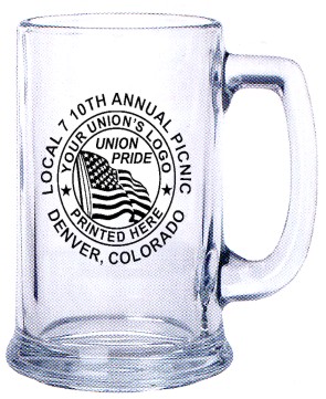 Union Printed Beer Steins, Made in USA