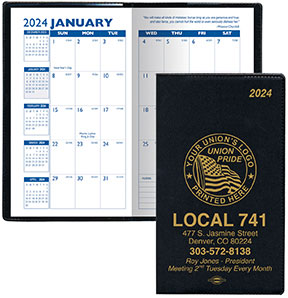 Union Pocket Planners, Union Made & Union Printed